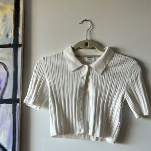 Sunday Best Cropped T-Shirt Cardigan